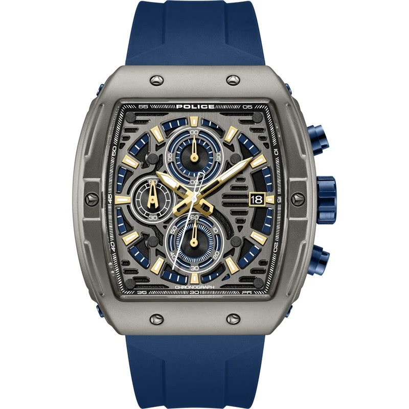 Police Connector Rebel PEWGO0000701 Herren • Chronograph mit Datum • Mineralglas