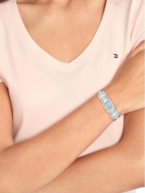 Tommy Hilfiger 1782767 Damen Armbanduhr • Texturiertes Zifferblatt • Quarzwerk