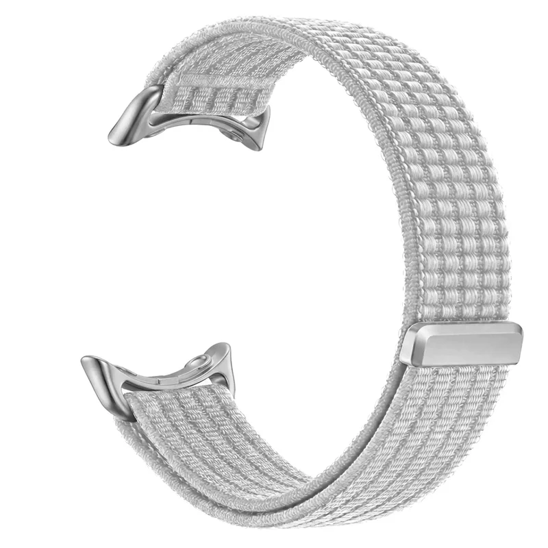 Google Pixel Watch 5 - 45mm Ultradünnes Nylonband (Hellgrau)