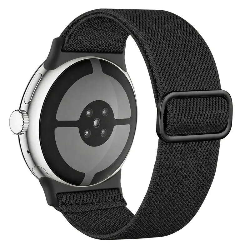 Google Pixel Watch 1/2 Elastisches Armband (Schwarz)