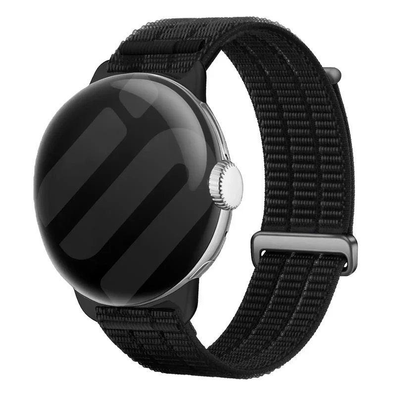 Google Pixel Watch 3 - 45mm Nylon Air Armband (Schwarz)