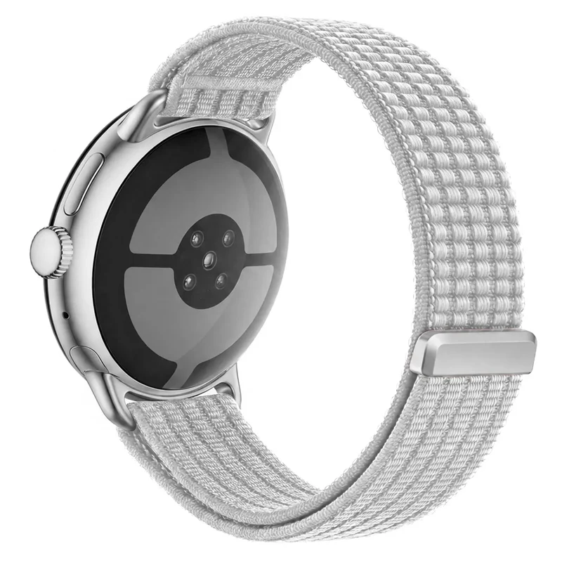 Google Pixel Watch 5 - 41mm Ultradünnes Nylonband (Hellgrau)