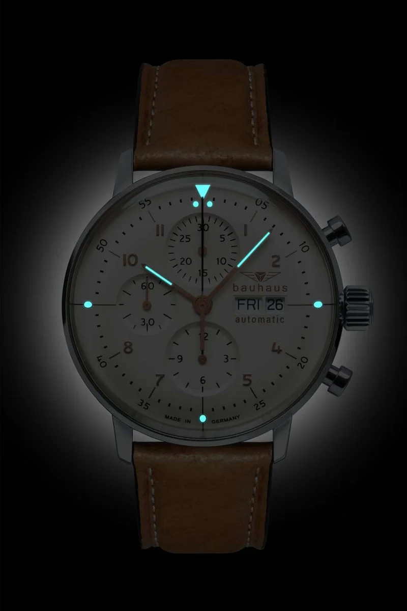 Bauhaus Dessau 2018-1 Herren Armbanduhr • Automatik Chronograph • Schweizer Sellita SW500