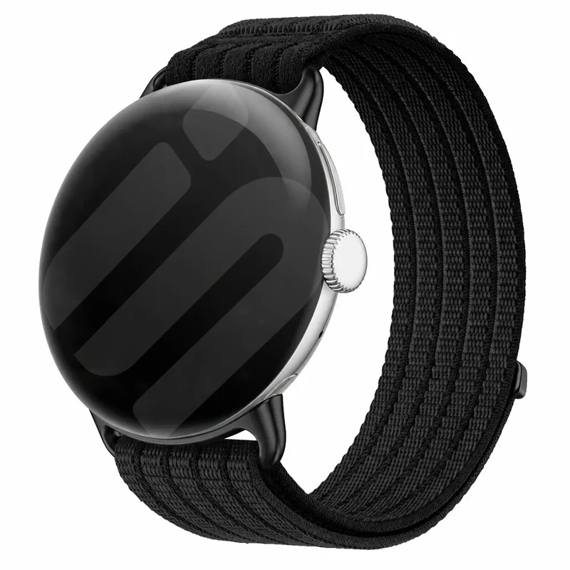 Google Pixel Watch 5 - 41mm Ultradünnes Nylonband (Schwarz)
