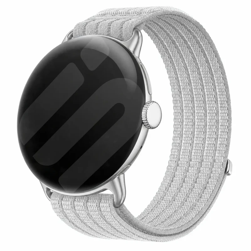 Google Pixel Watch 3 - 41mm Ultradünnes Nylonband (Hellgrau)