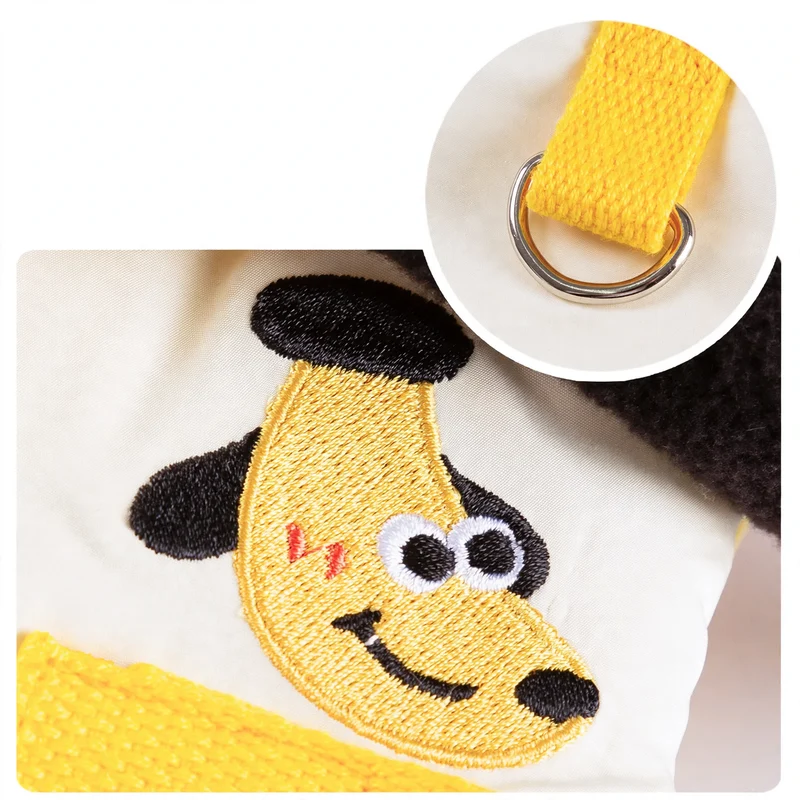 Haustier-Winterjacke mit Kapuze und Stickerei