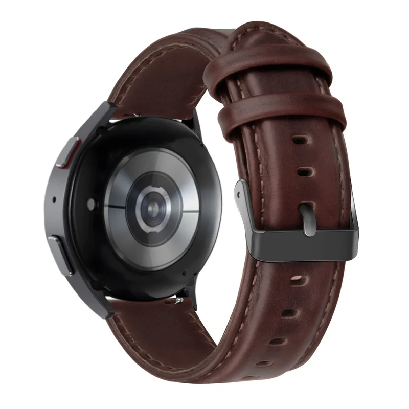 Bandz Motorola Moto Watch Ultra Lederarmband 'Classic' (Dunkelbraun)