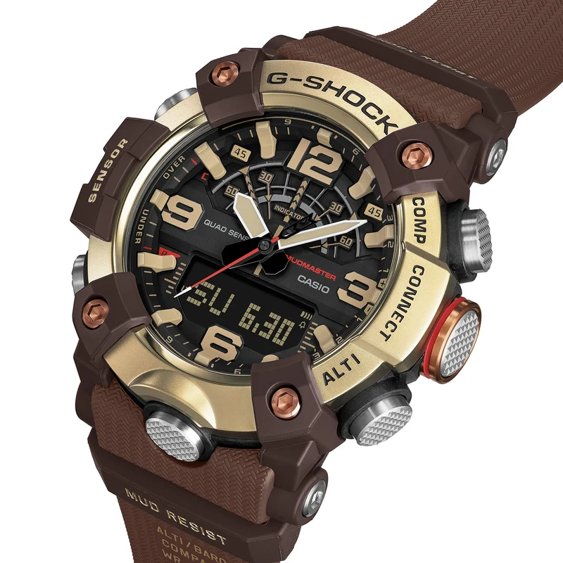 Casio G-Shock Master of G GG-B100XMH-5AER Herren Armbanduhr Goldfarben • Bluetooth-Zeitkorrektur • Carbon Core Guard