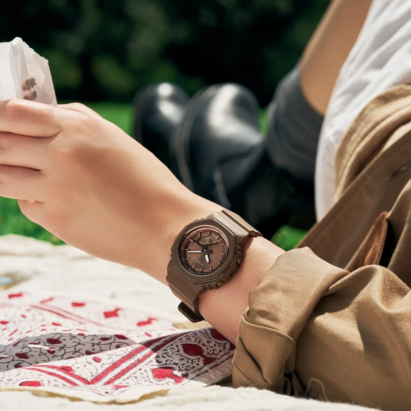 Casio G-Shock GMA-P2110B-5AER Damen Armbanduhr Schwarz • Biobasiertes Resin • Analog-Digital