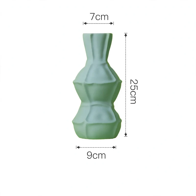 Geometrische Keramik-Vase im Nordischen Stil