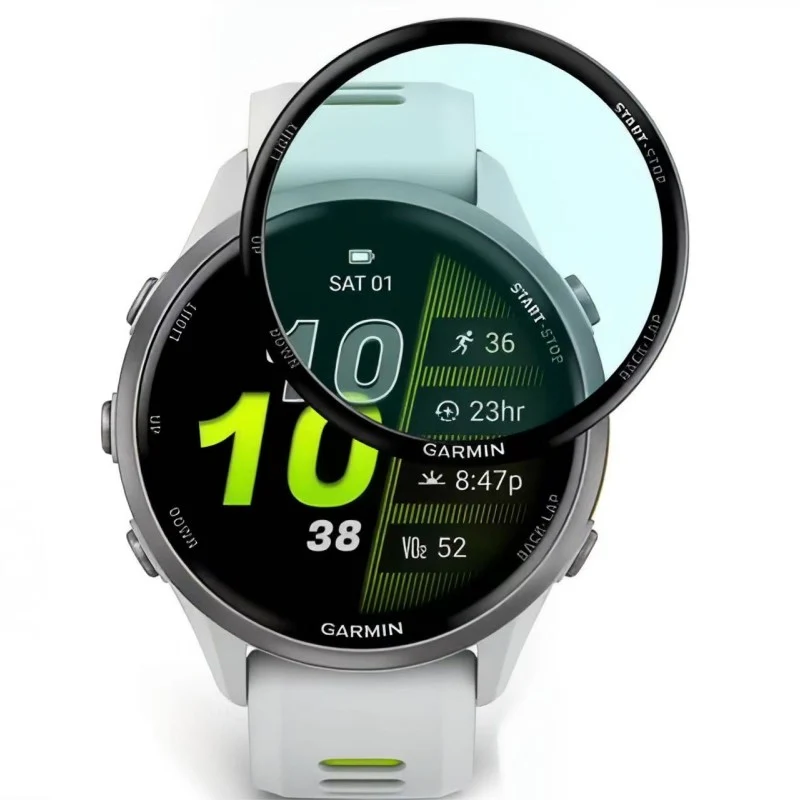 Garmin Forerunner 570 47mm Silikon HD 3D Gekrümmt Displayschutz