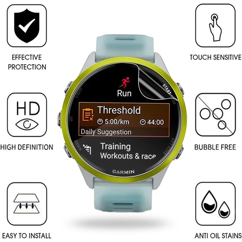 3stück Garmin Forerunner 570 47mm Silikon Displayschutz