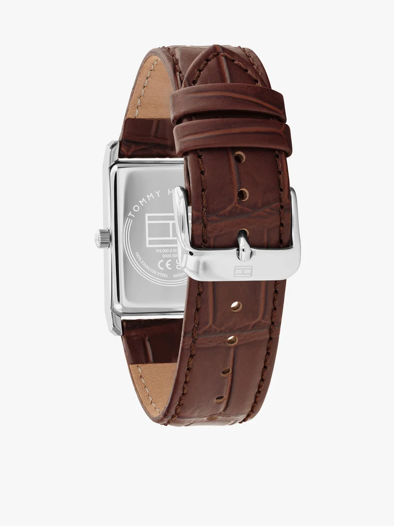 Tommy Hilfiger Ben 1710771 Herren Armbanduhr Blau • Rechteckiges Gehäuse • Japanisches Quarzwerk