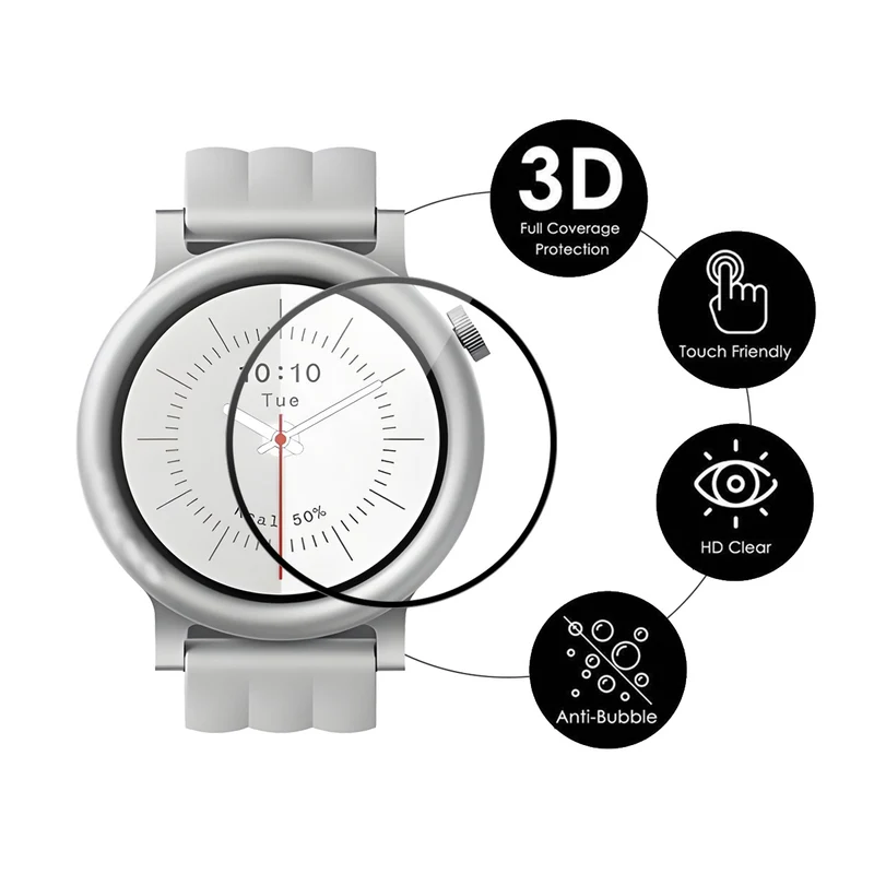 2stück Nothing CMF Watch 3 Pro Silikon 3D Gekrümmt Displayschutz