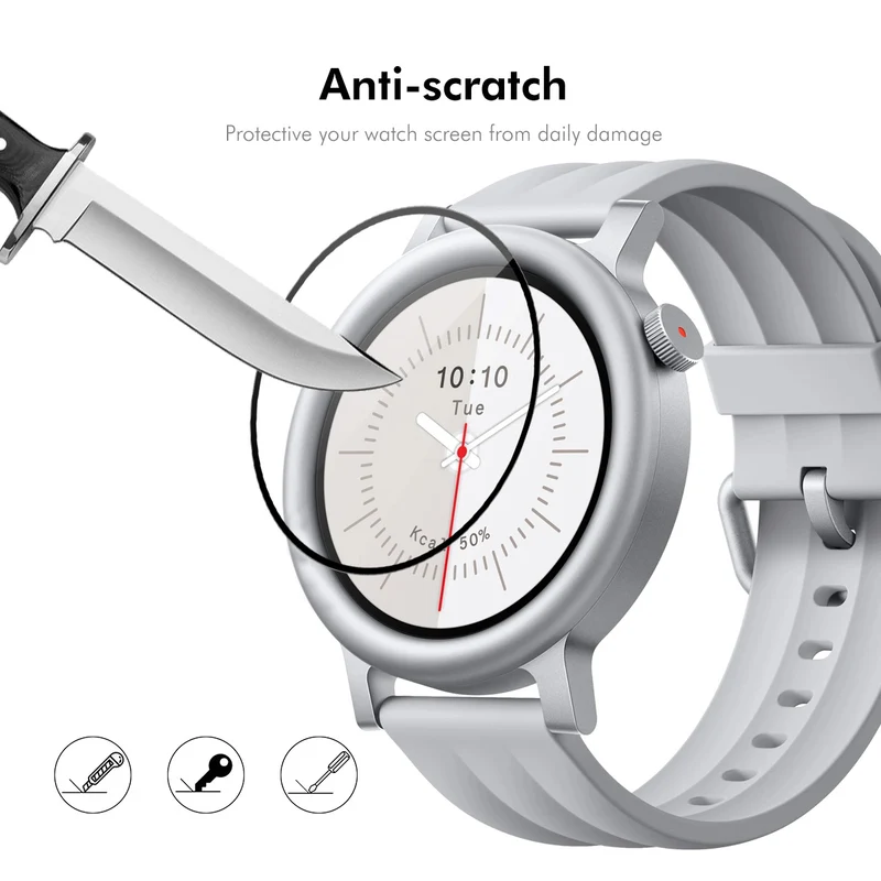 2stück Nothing CMF Watch 3 Pro Silikon 3D Gekrümmt Displayschutz