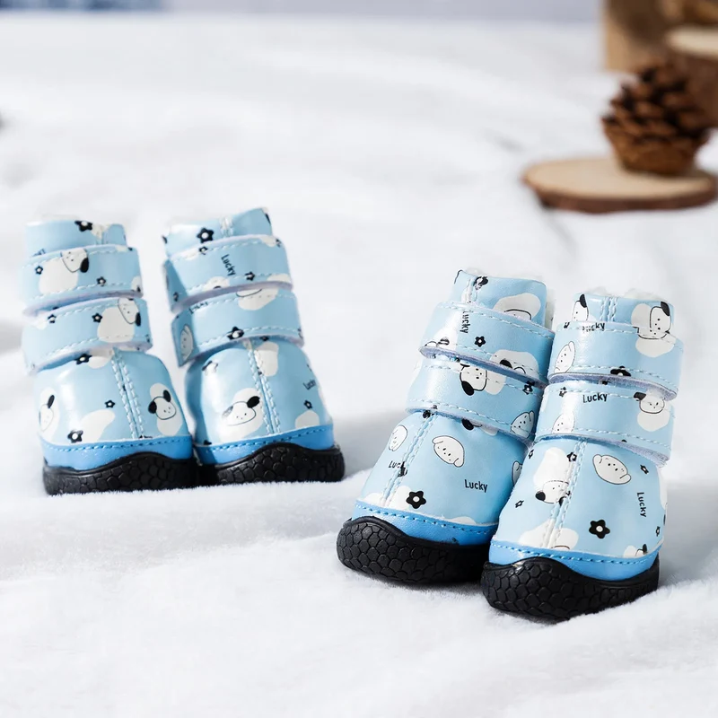Hundeschuhe mit Fleecefutter, rutschfest