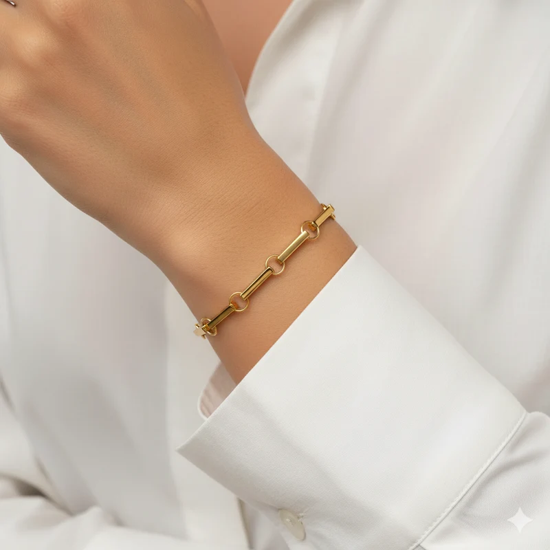 M&M Armband Fine Line Gold | Modell 487
