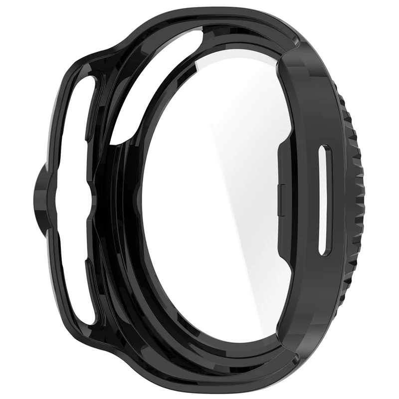 Super Modisch Samsung Galaxy Watch8 Classic 46mm Glas und Silikon Hülle