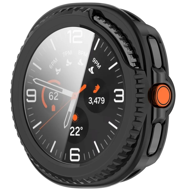 Super Modisch Samsung Galaxy Watch8 Classic 46mm Glas und Silikon Hülle