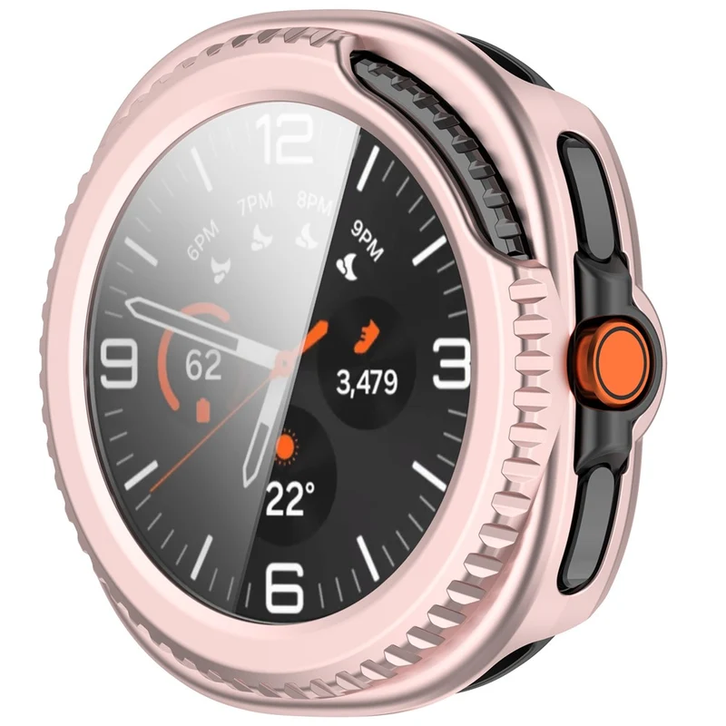 Super Modisch Samsung Galaxy Watch8 Classic 46mm Glas und Silikon Hülle