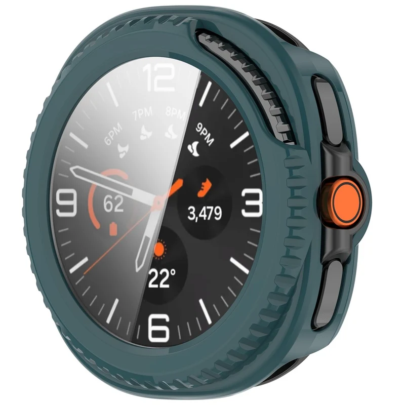 Super Modisch Samsung Galaxy Watch8 Classic 46mm Glas und Silikon Hülle