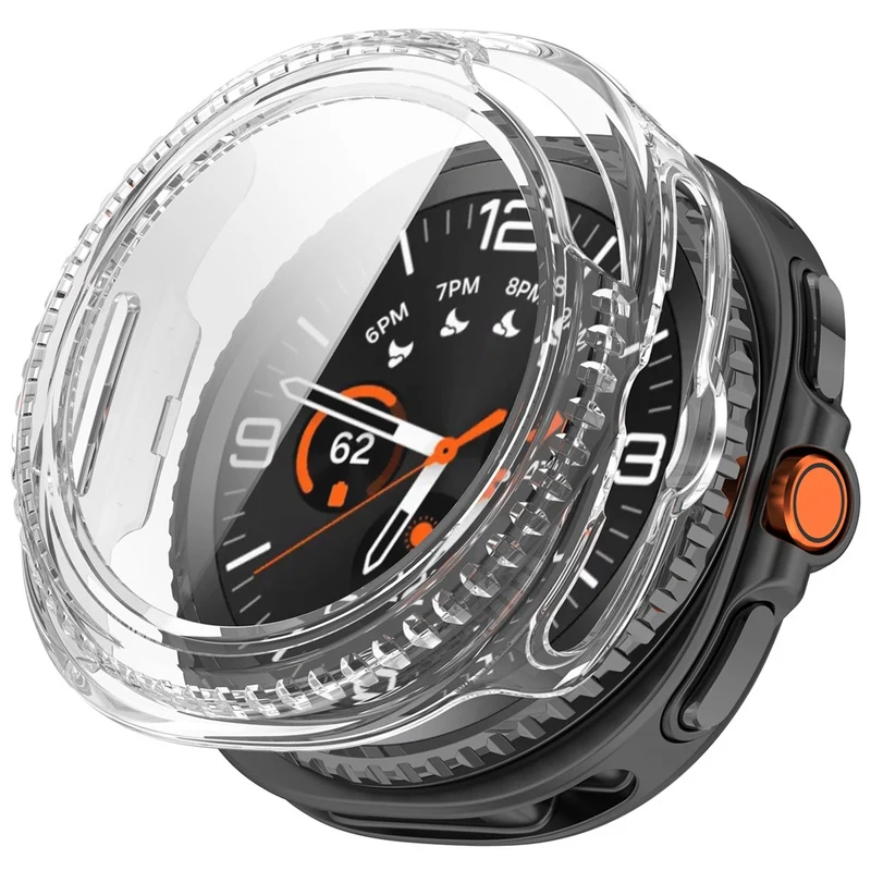 Super Modisch Samsung Galaxy Watch8 Classic 46mm Glas und Silikon Hülle