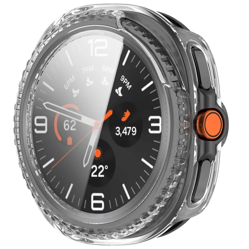 Super Modisch Samsung Galaxy Watch8 Classic 46mm Glas und Silikon Hülle