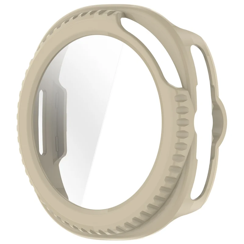 Super Modisch Samsung Galaxy Watch8 Classic 46mm Glas und Silikon Hülle
