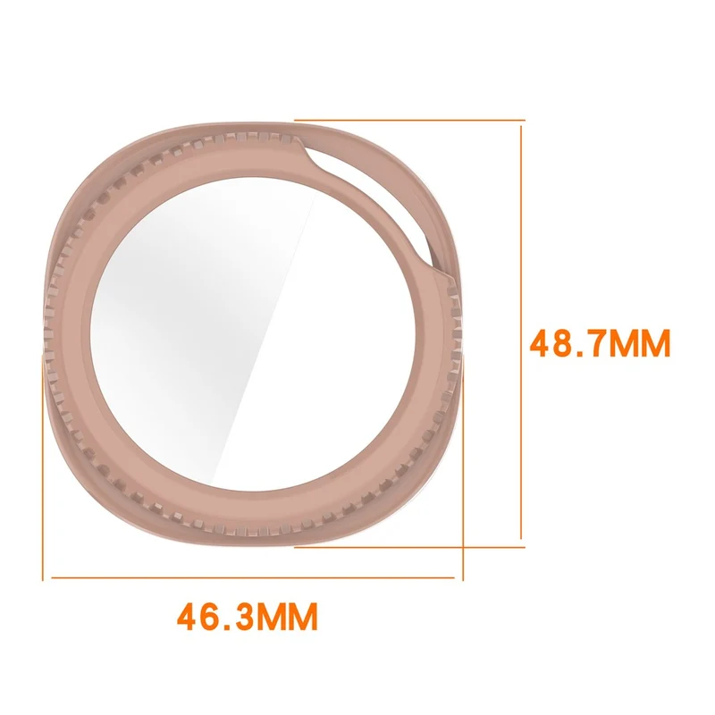 Super Modisch Samsung Galaxy Watch8 Classic 46mm Glas und Silikon Hülle