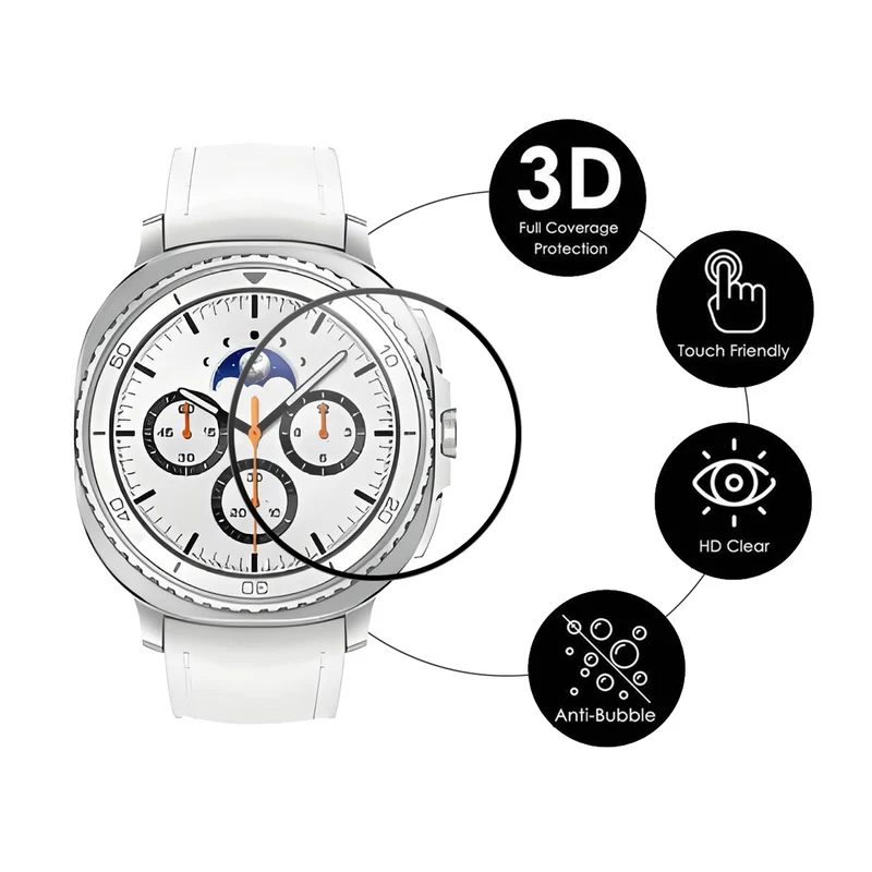 Samsung Galaxy Watch8 Classic 46mm Silikon 3D Gekrümmt Displayschutz