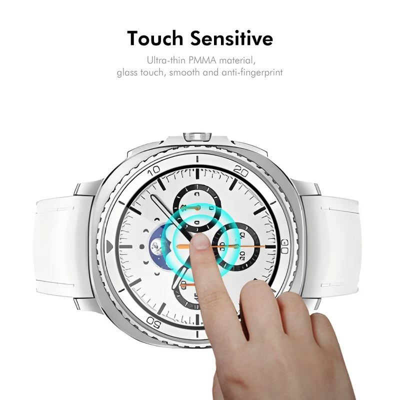 Samsung Galaxy Watch8 Classic 46mm Silikon 3D Gekrümmt Displayschutz