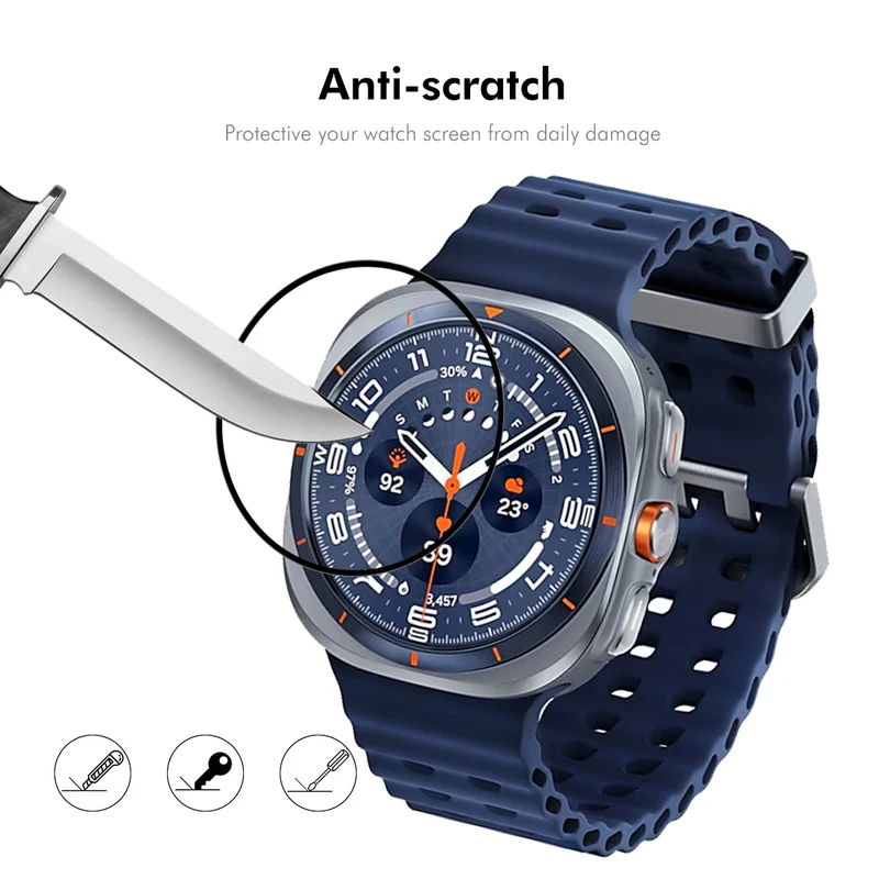 Samsung Galaxy Watch Ultra (2025) 47mm Silikon 3D Gekrümmt Displayschutz