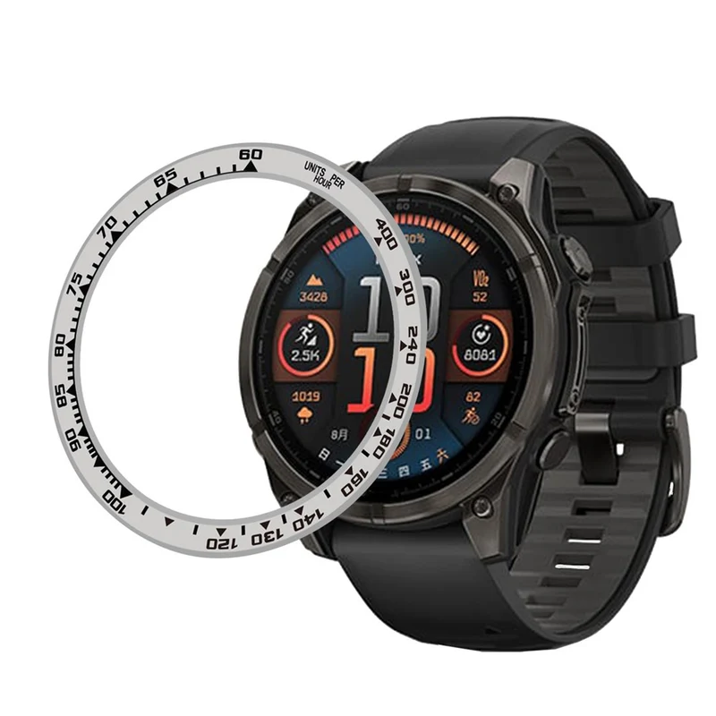 Auffallend Stilvoll Garmin Fenix 8 43mm Metall Hülle