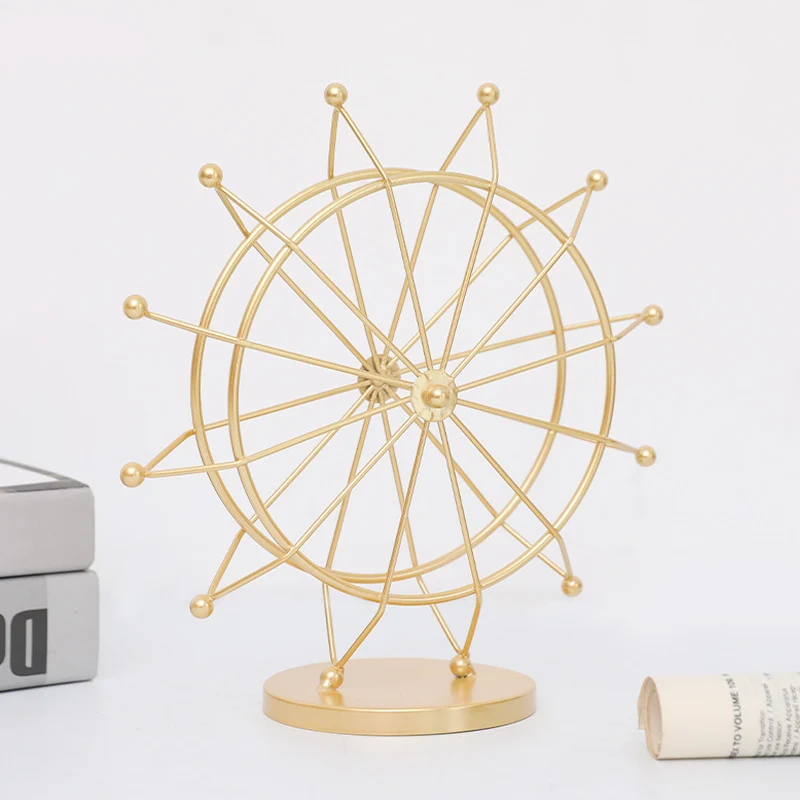 Drehbares Riesenrad-Modell, Eisen, europäischer Stil