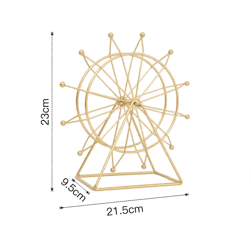 Drehbares Riesenrad-Modell, Eisen, europäischer Stil