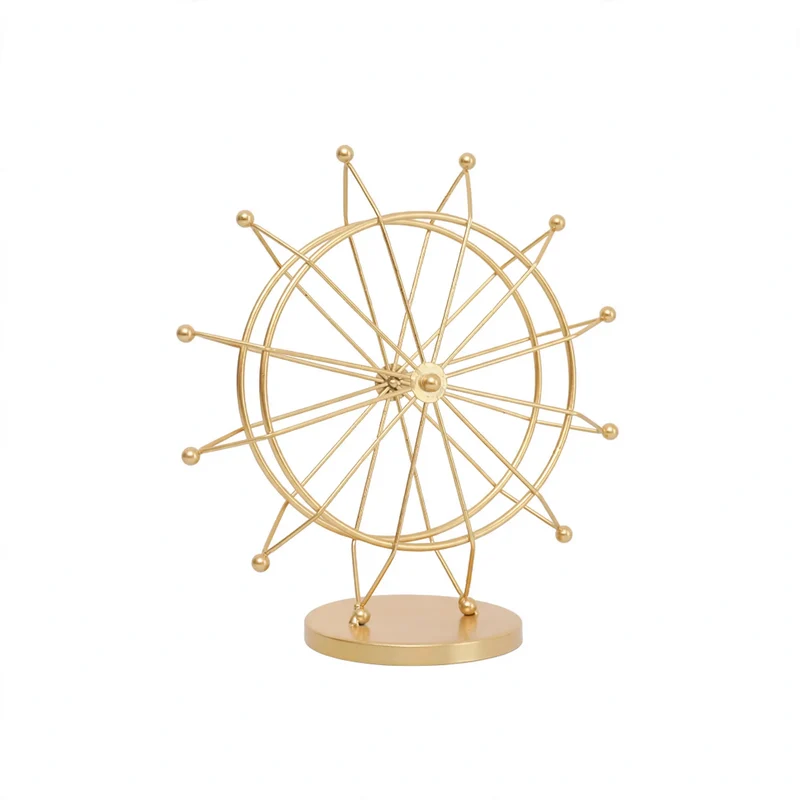 Drehbares Riesenrad-Modell, Eisen, europäischer Stil
