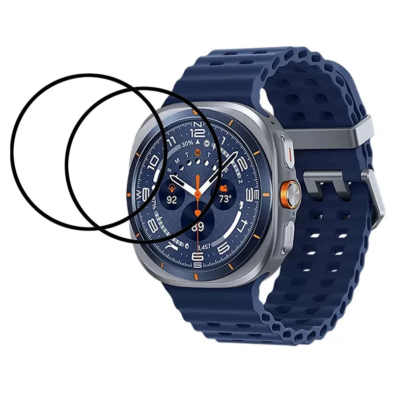 2stück Samsung Galaxy Watch Ultra (2025) 47mm Silikon HD Displayschutz