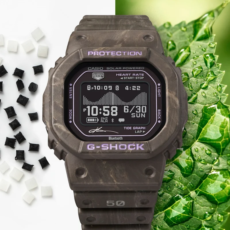 Casio G-Shock GBX-H5600KI-5ER Herren Armbanduhr Blau • Biobasiertes Harz • Solar mit Herzfrequenzmesser