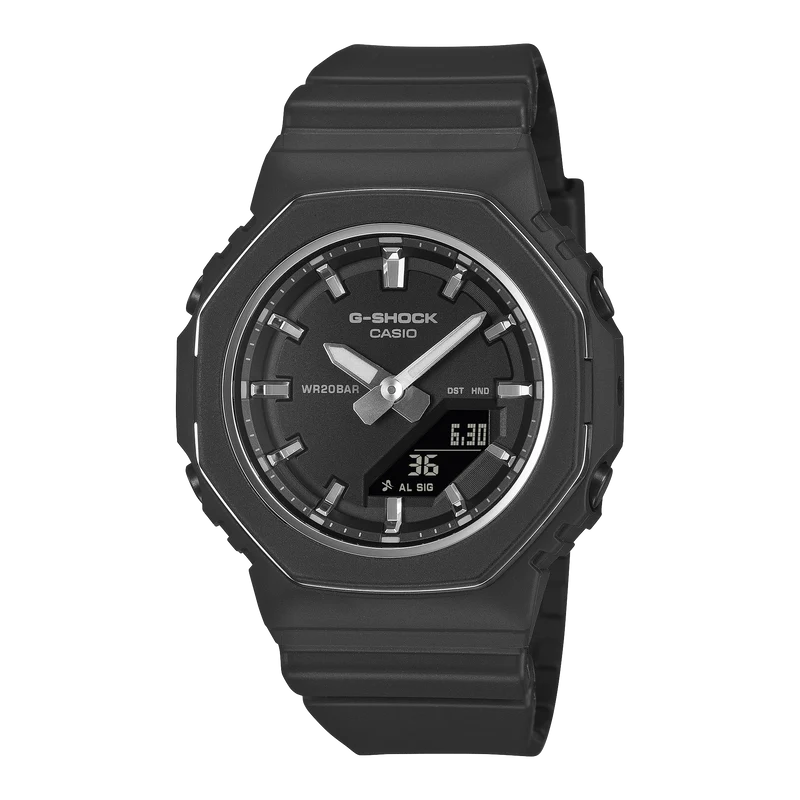Casio GMA-P2110-1AER G-Shock Classic Damen Armbanduhr Schwarz • Ana-Digi • Biobasiertes Resin