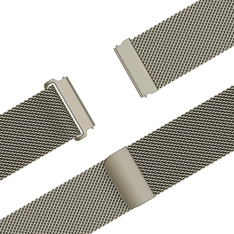 Bandz Motorola Moto Watch Ultra Milanese Armband 'Easy Fit' (Titan)