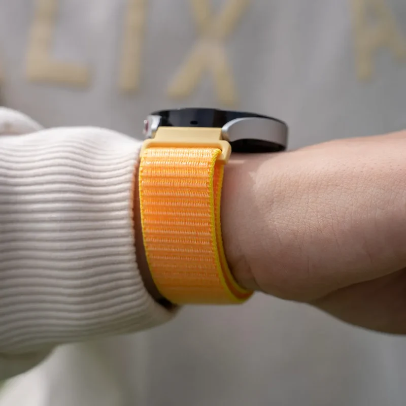 Motorola Moto Watch Ultra Nylonarmband (Hellgelb)