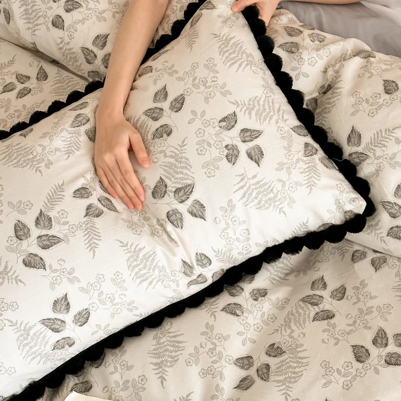 Baumwoll-Bettwäsche-Set, Mutter-Baby-Qualität, Blumenmuster