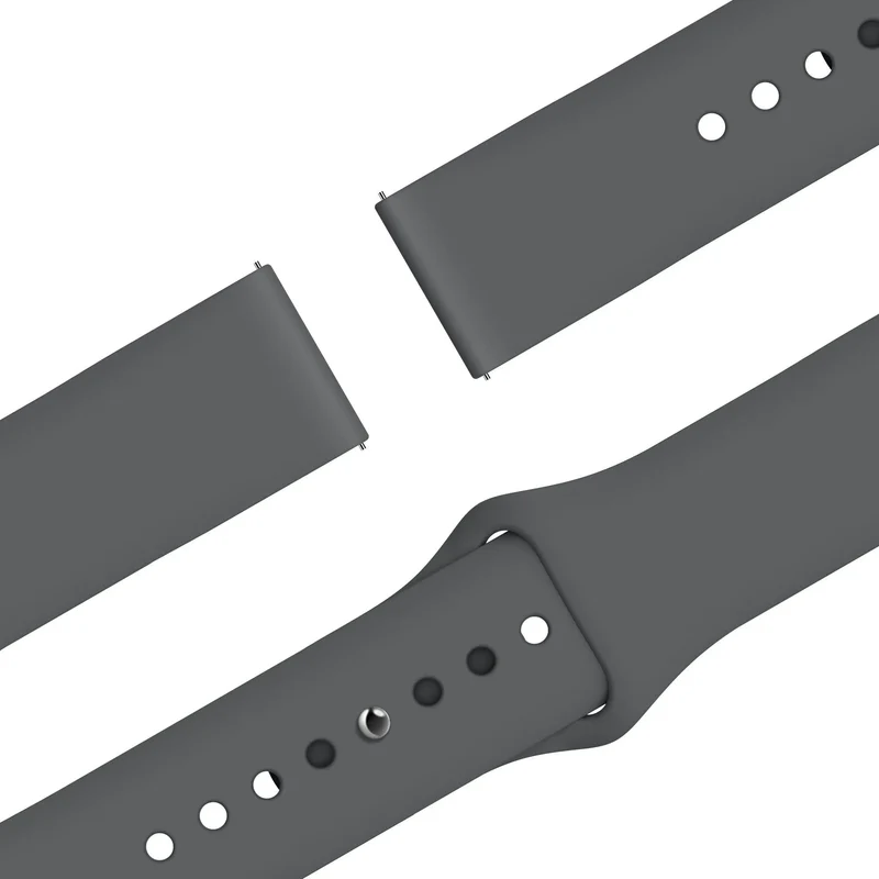 Bandz Motorola Moto Watch Ultra Sportarmband 'Easy Fit' (Grau)