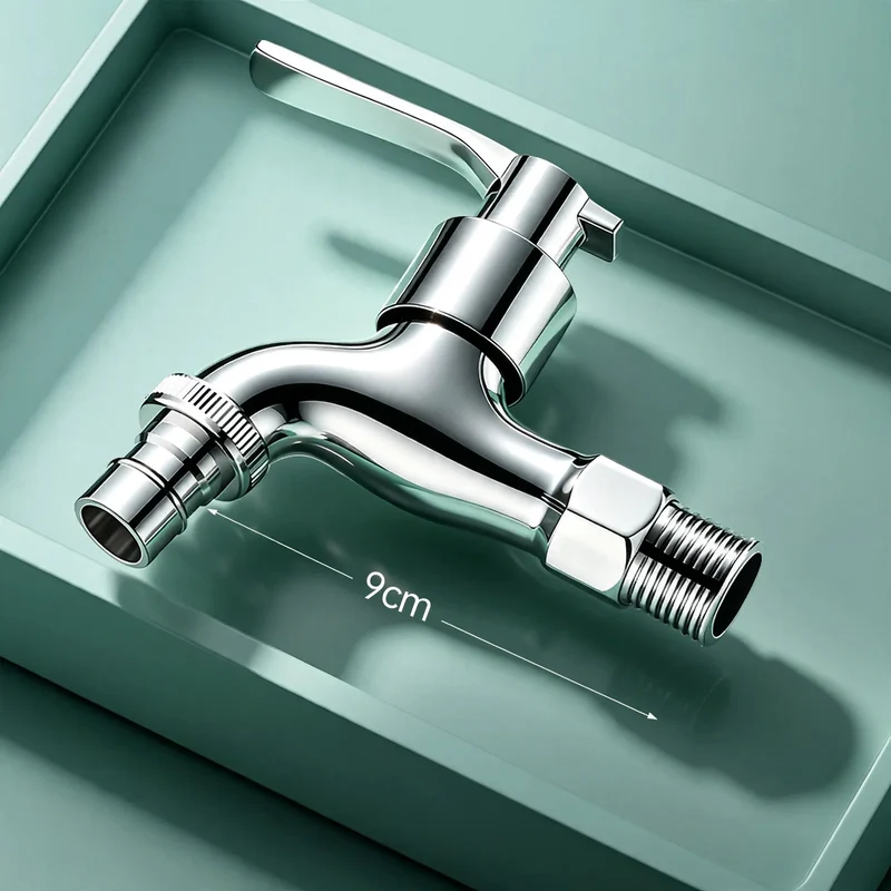 Edelstahl-Wasserhahn für Waschmaschine und Balkon