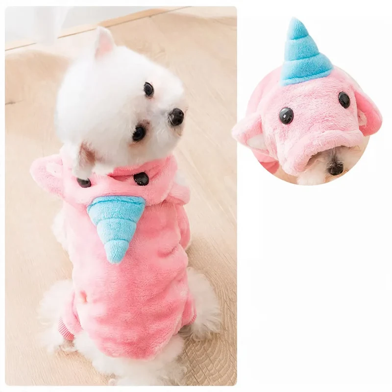 Fleece-Kostüm für Hunde und Katzen, 4-beinig