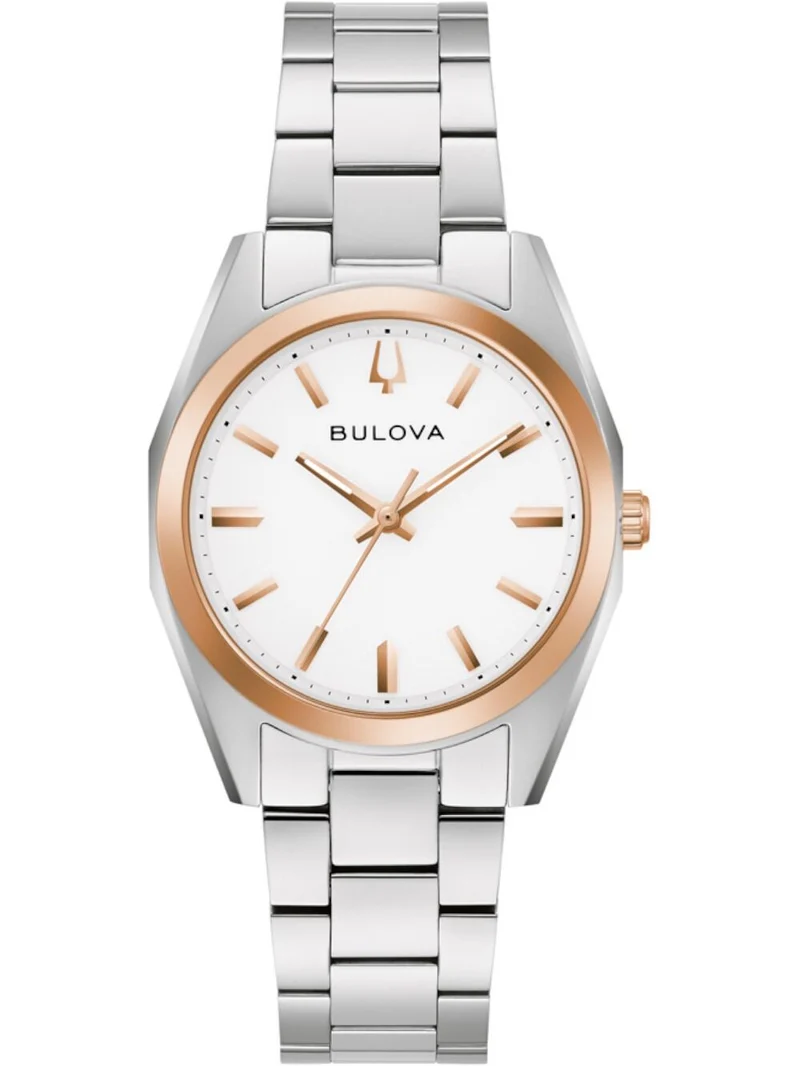 Bulova Surveyor 98L337 Damen Armbanduhr Weiß • Quarzwerk • Mineralglas