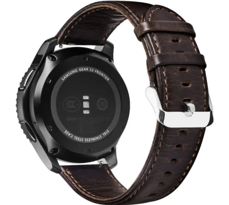 Motorola Moto Watch Ultra Lederarmband (Dunkelbraun)