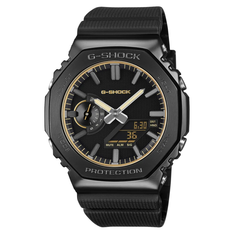 Casio G-SHOCK GM-2100LXB-1A9ER Herrenuhr Schwarz/Gold • Mineralglas • 20 BAR wasserdicht