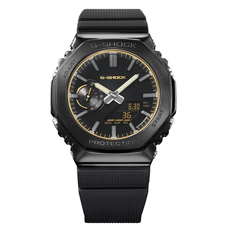 Casio G-SHOCK GM-2100LXB-1A9ER Herrenuhr Schwarz/Gold • Mineralglas • 20 BAR wasserdicht