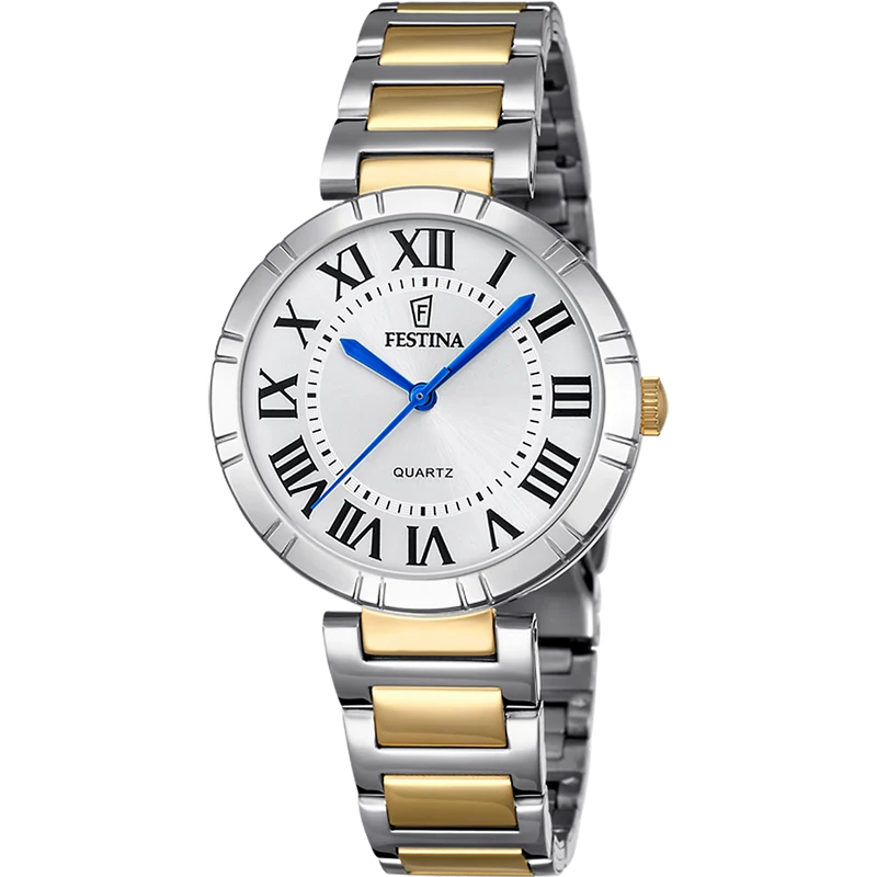 Festina Mademoiselle F16937/G Damenuhr Zweifarbig • Quarzwerk • Mineralglas